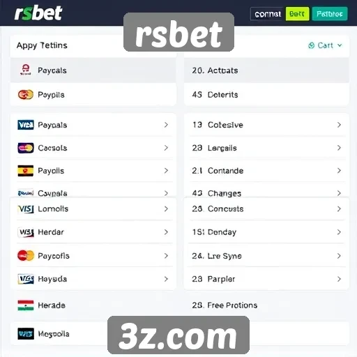 Métodos de pagamento oferecidos pelo rsbet
